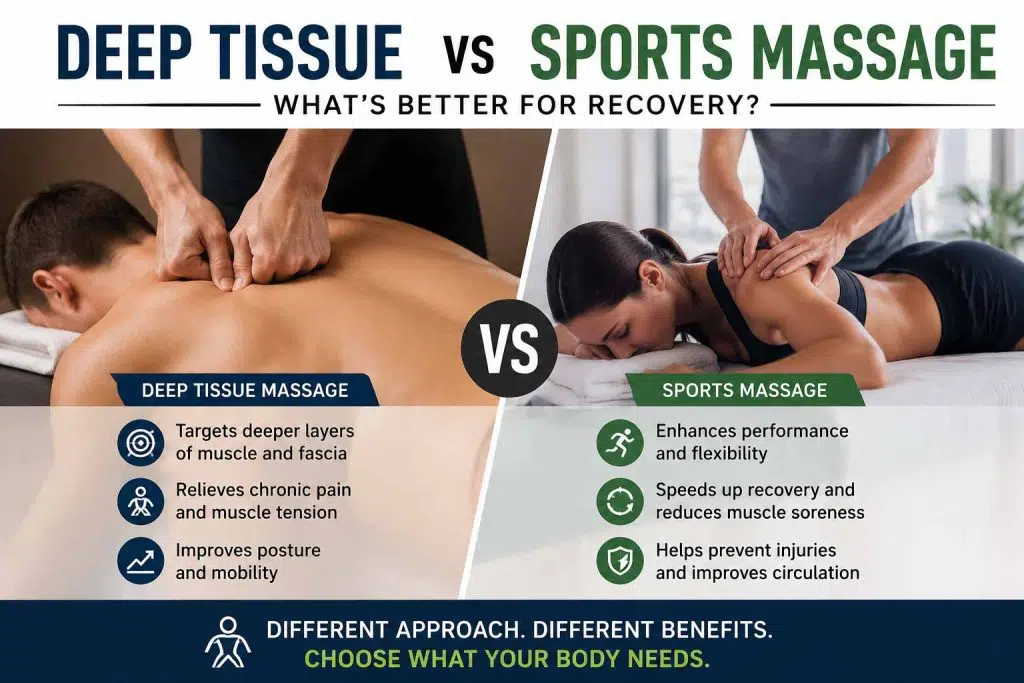 Deep Tissue vs Sports Massage