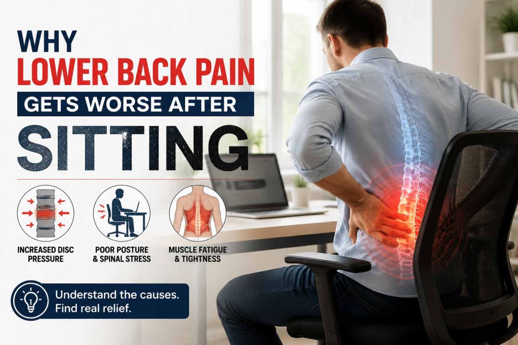 Why Lower Back Pain Gets Worse After Sitting
