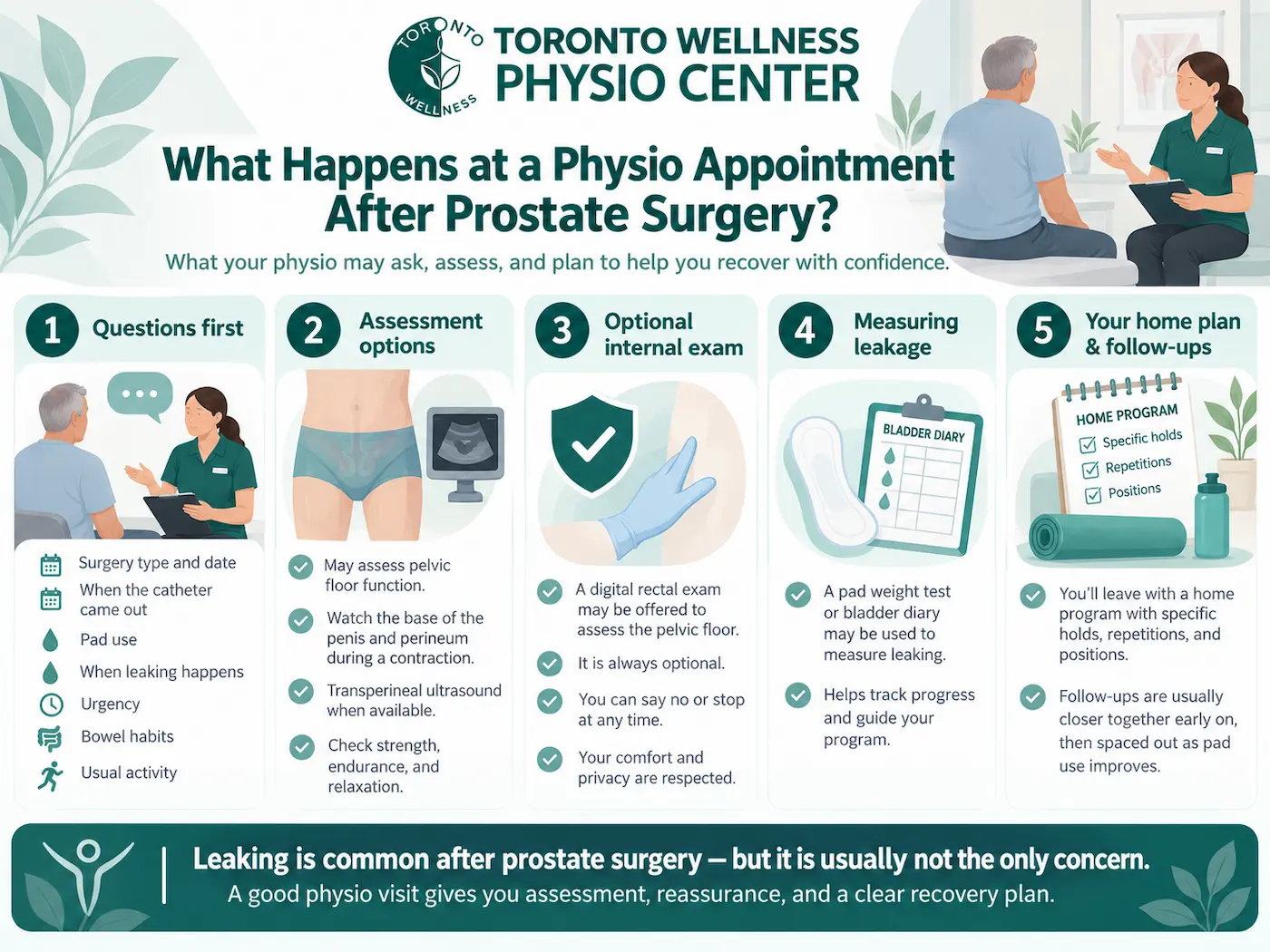 Physiotherapy After Prostatectomy 2 What happens at a physio appointment after prostate surgery