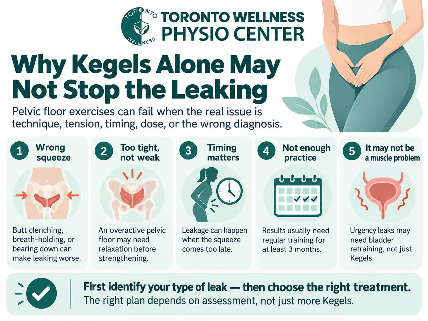 Why Kegels on their own often do not stop the leaking