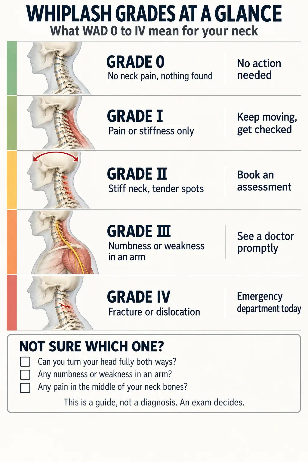 Whiplash Grades Explained 1 whiplash grades at a glance