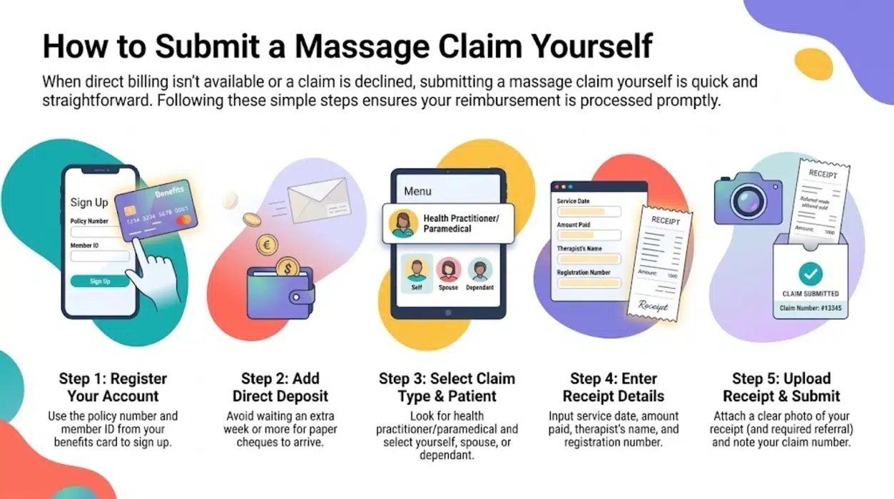 How to Claim Massage Through Health Insurance 1 submitting a massage claim yourself