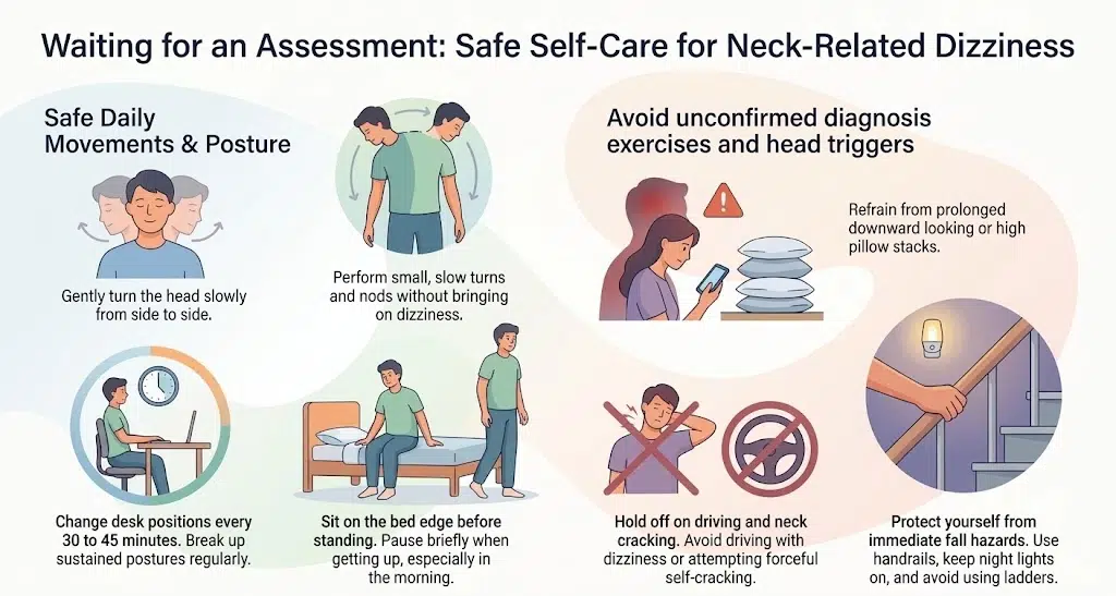 Can a Cervical Herniated Disc Cause Dizziness? 1 Infographic: Things you can do while waiting for the assessment